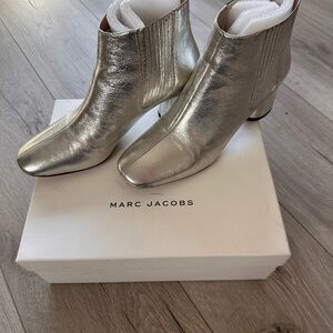 Marc Jacobs Silver Ankle Boots